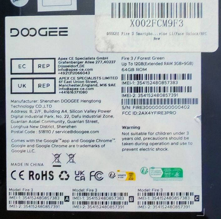 DOOGEE telefoane sigilate!