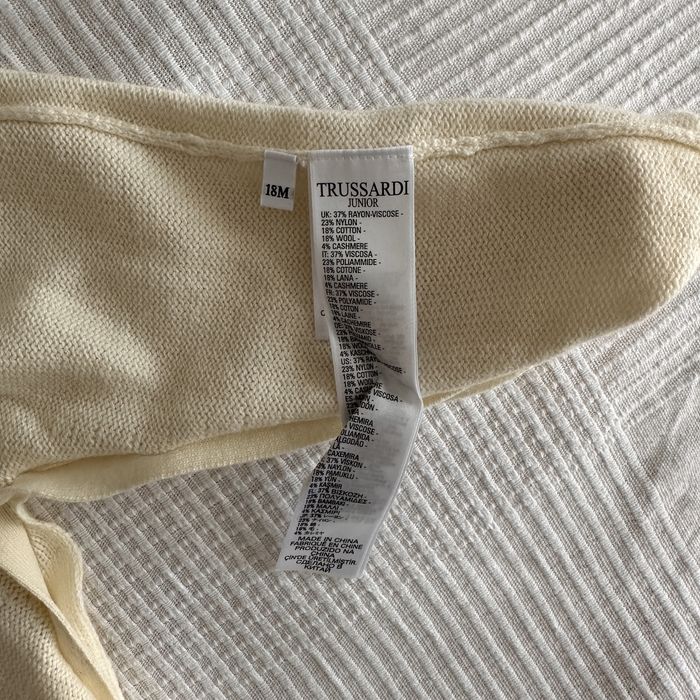 Salopeta tricot Trussardi 18 luni, mix lana casmir