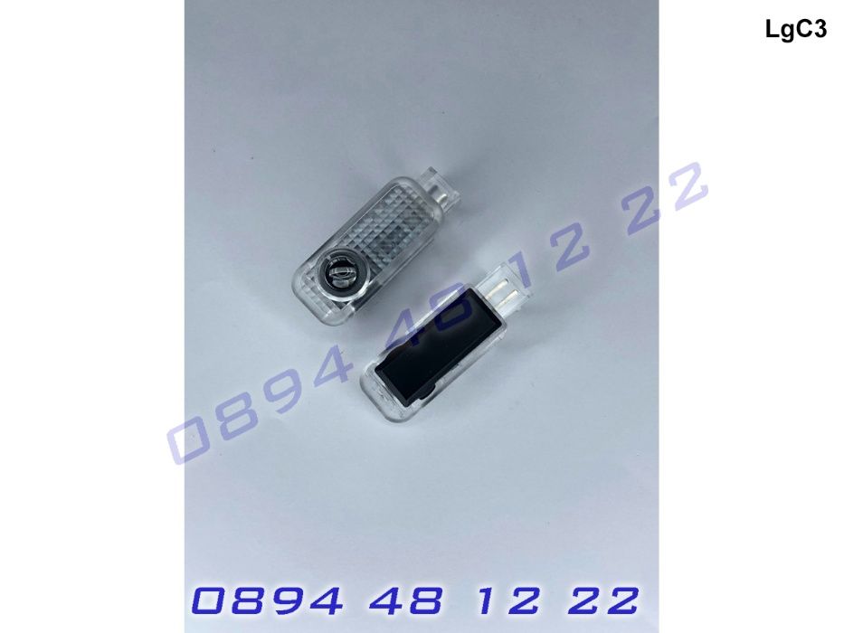 ЛЕД Светещо Лого Проектор Врата Автомобил Кола Проектори Porsche Порше