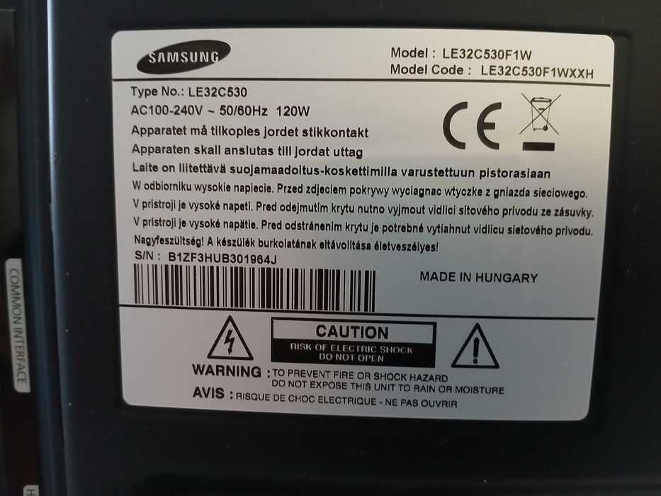 Tv Samsung LE32C530, 32", Full HD