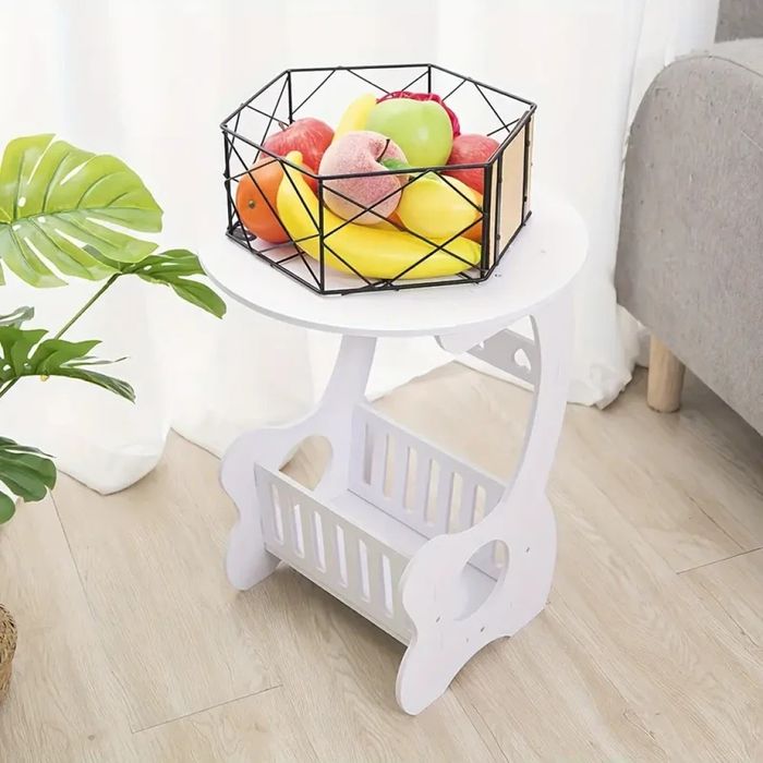 Кръгла масичка нощно шкафче 36/46 см.