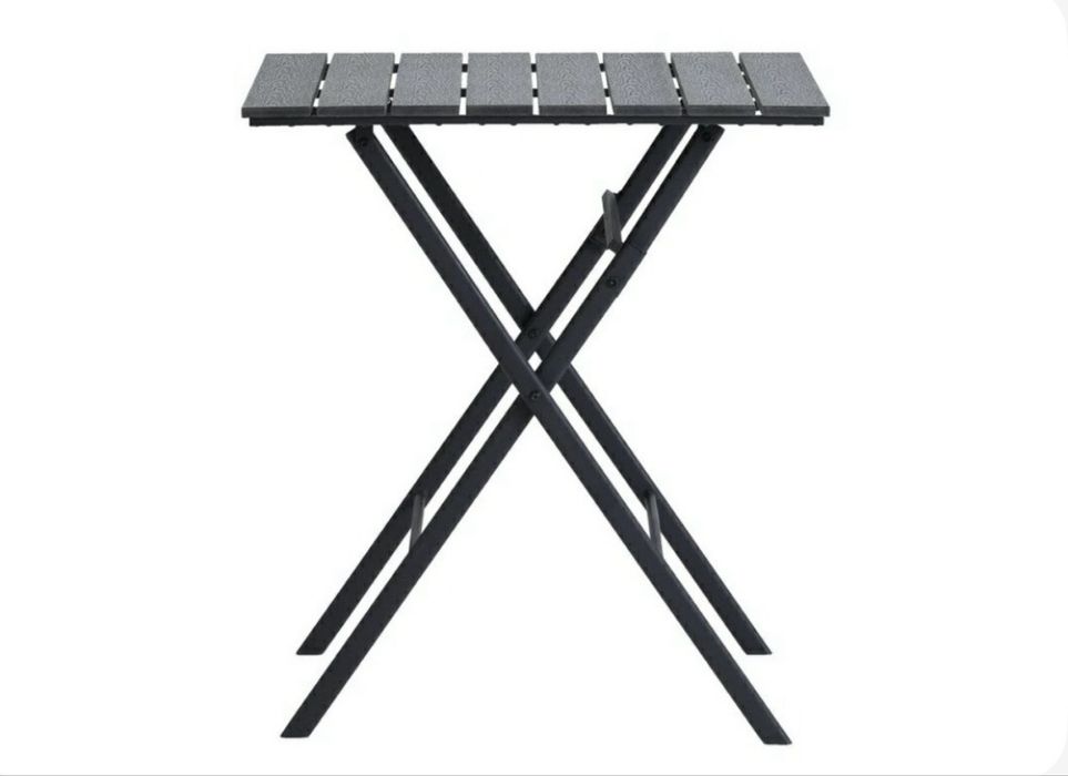 Градинска маса 65х65 черна