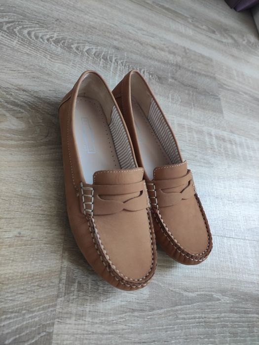 Mocasini, piele naturala, noi, mărime 37