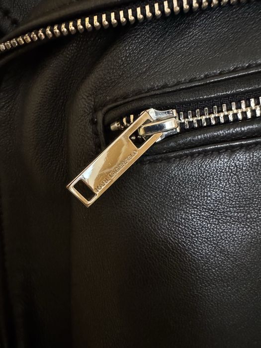 Оригинално кожено яке Karl Lagerfeld