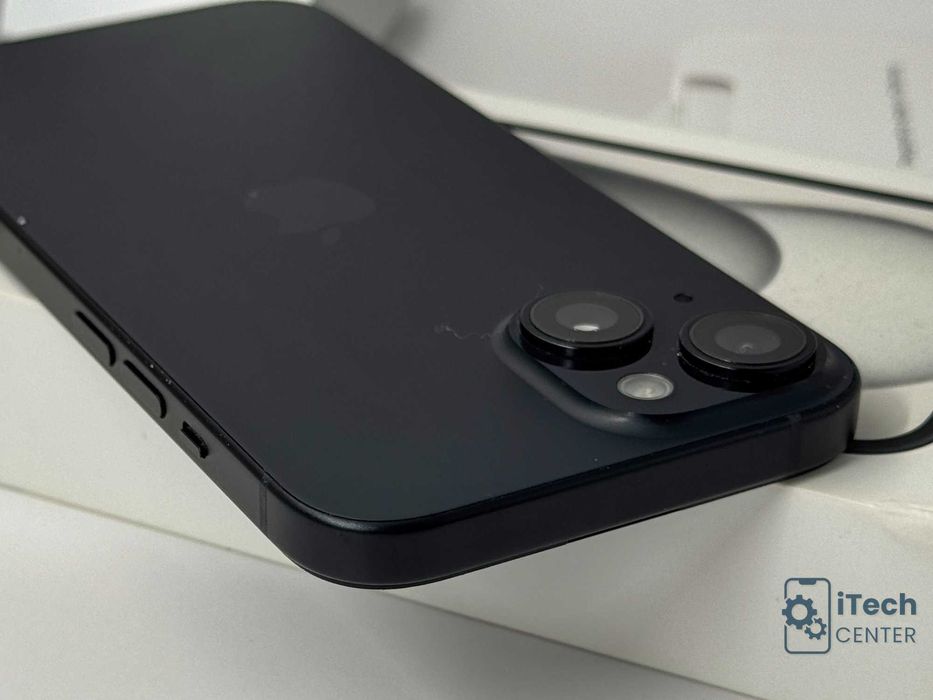 iPhone 15, 128GB, Black, 100% батерия, КАТО НОВ, ГАРАНЦИЯ!