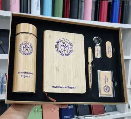 Sovg'a uchun Beyjik Bloknot Ruchka Termos Бейджик Блокнот Ручка Термос