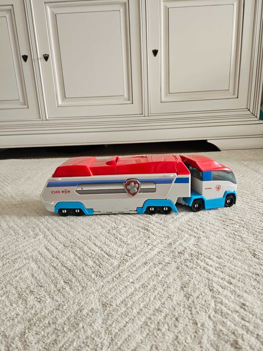 Set pista transformabila 2 in 1, Paw Patrol, rosu, 48.5x13x14cm