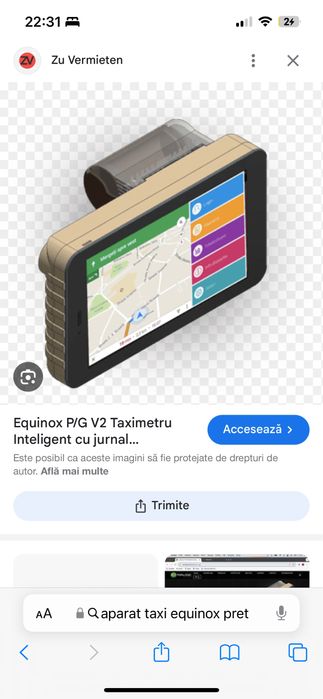 Aparat taximetru equinox casa marcat taxi