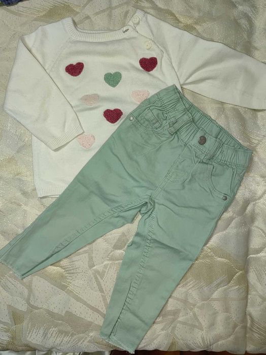 Дрехи за момиче 74-80 (лот)