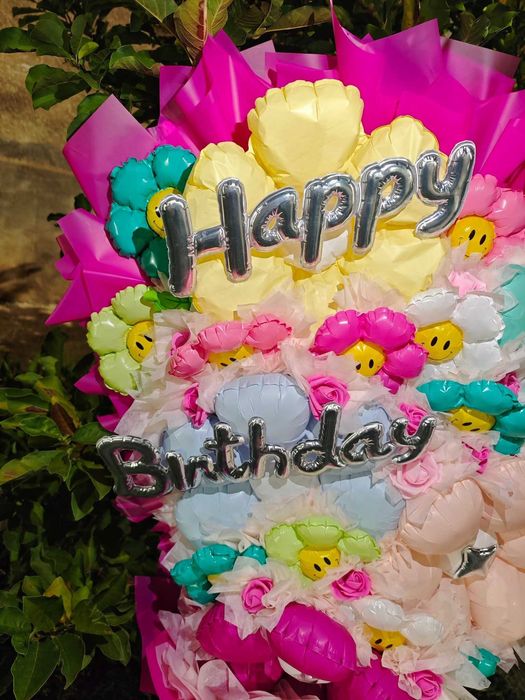 Букет от шарени балони