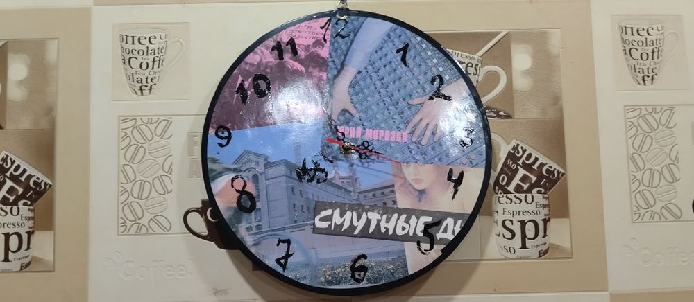 Часы из виниловой пластинки