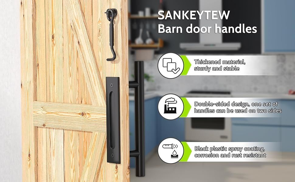 Двойни дръжки за плъзгащи врати, въглеродна стомана, 30 см, черни