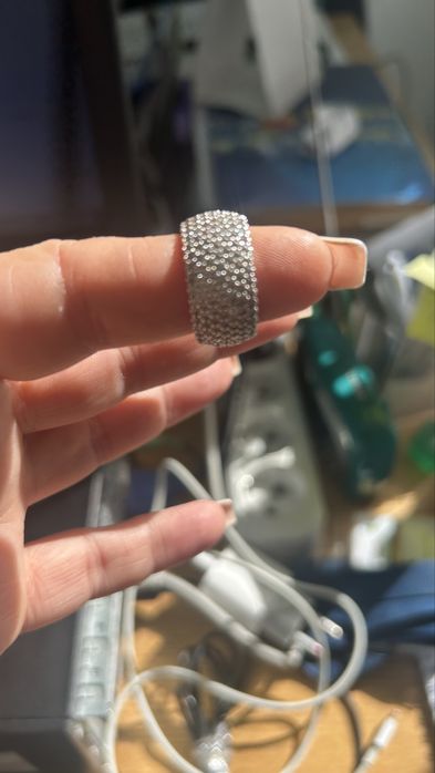 Сребърен пръстен с цирконий