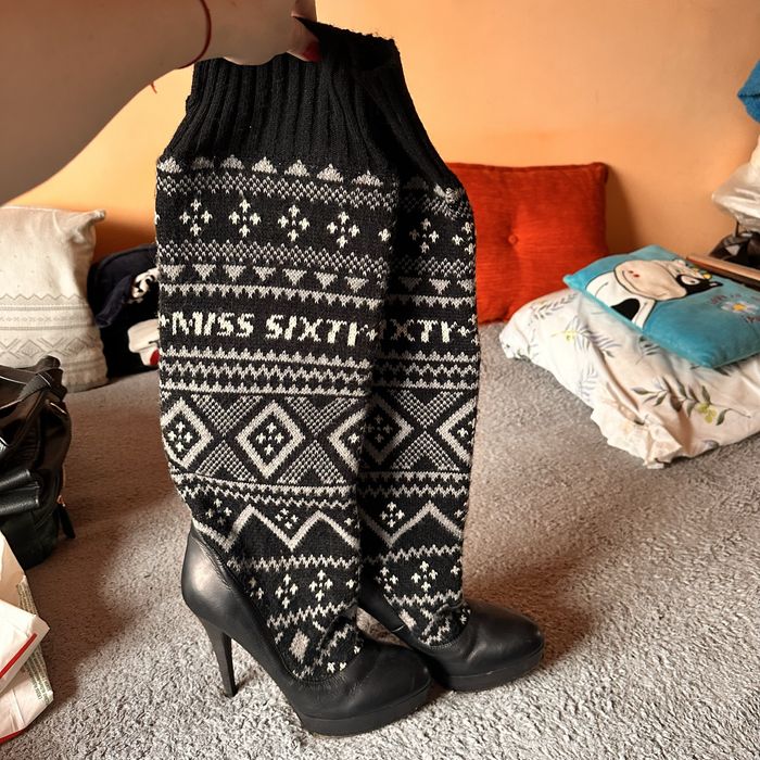 Miss Sixty - Cizme  piele si lână marimea 39