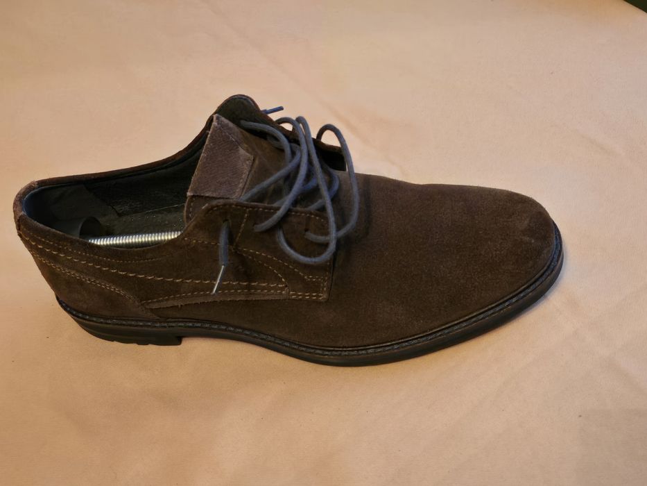 Pantofi piele întoarsă maro Sioux