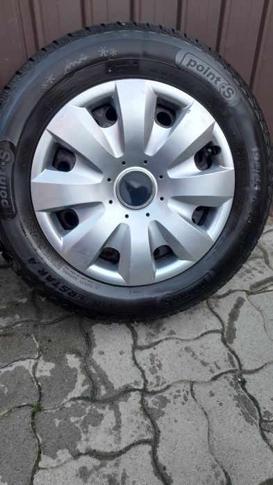 Jante 5x112 cu cauciucuri de iarna M +S în stare bună.