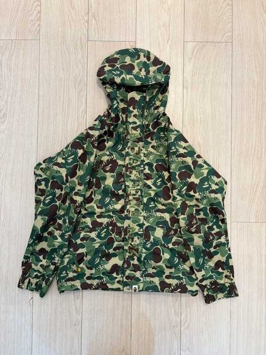 A Bathing Ape Green Nigo Flame Camo Snowboard Jacket