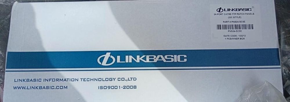 Коммутационная панель 5е кат., FTP 19", 1U, 24хRJ