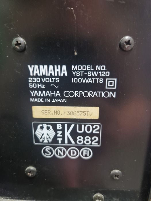 Активен Субуфер Yamaha YST-SW120 (100W, Made in Japan)