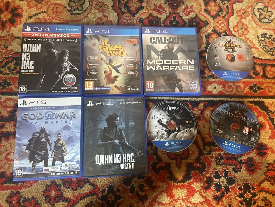 Продам или обменяю диски на ps4-5