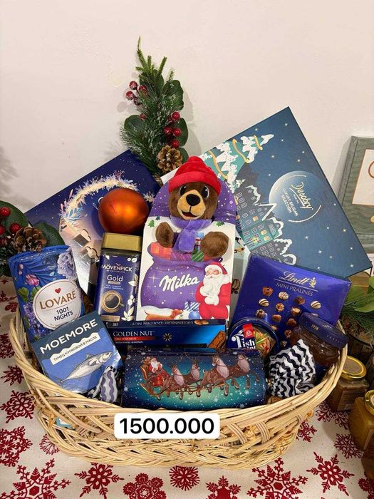 Новогодние подарочные корзины, янги йил саватлари