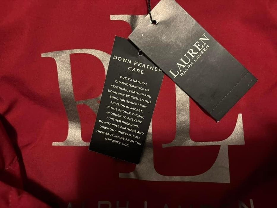 geaca noua Ralph Lauren down cu eticheta dama puf rata