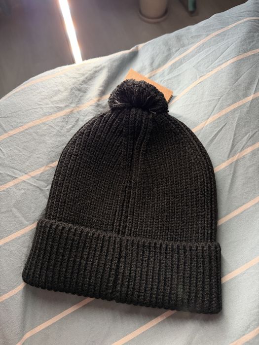 The North Face TNF Logo Box Pom caciula cu ciucure culoare negru noua