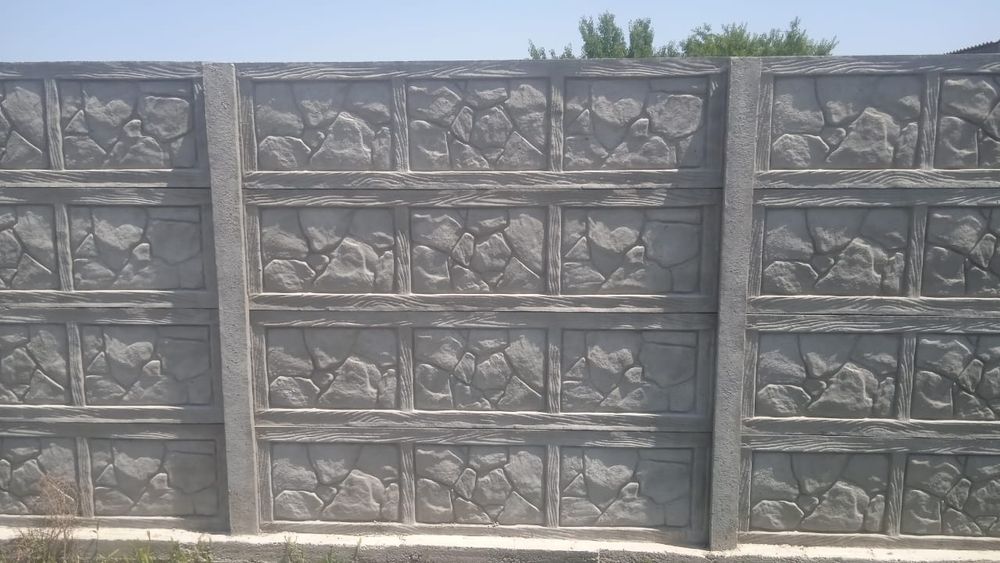 Евро заборы из бетона.