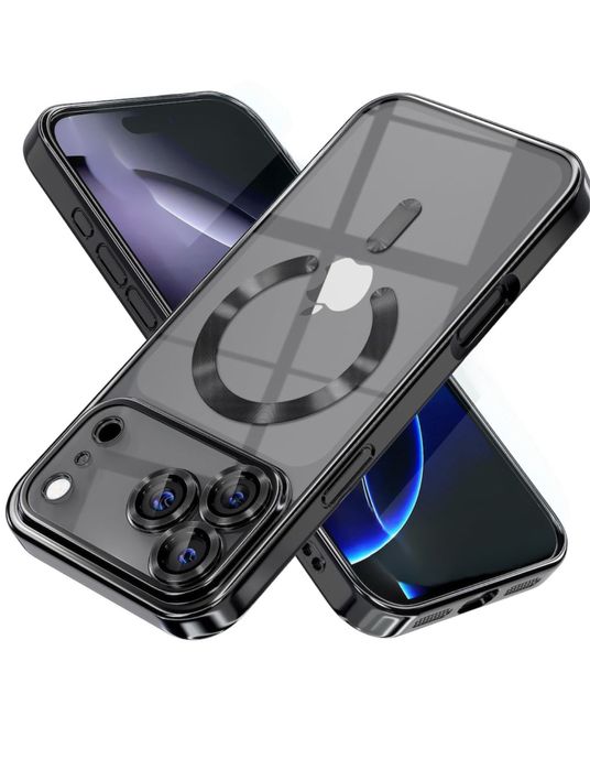 Iphone  16 16 17 AIR PRO MAX PLUS - Husa Magnetica Margine Lucioasa