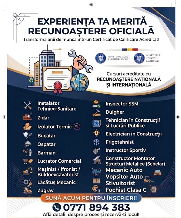 Cursuri de calificare