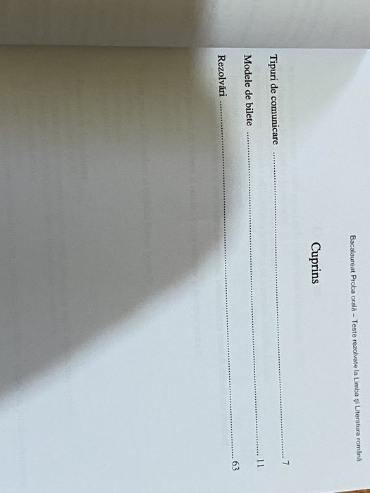 Vând culegere Română Bacalaureat