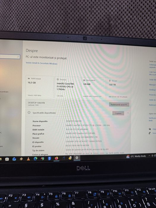 Dell 7490 i5 8350 16gb 256nvme