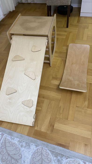 Куб за катерене със стена пиклер