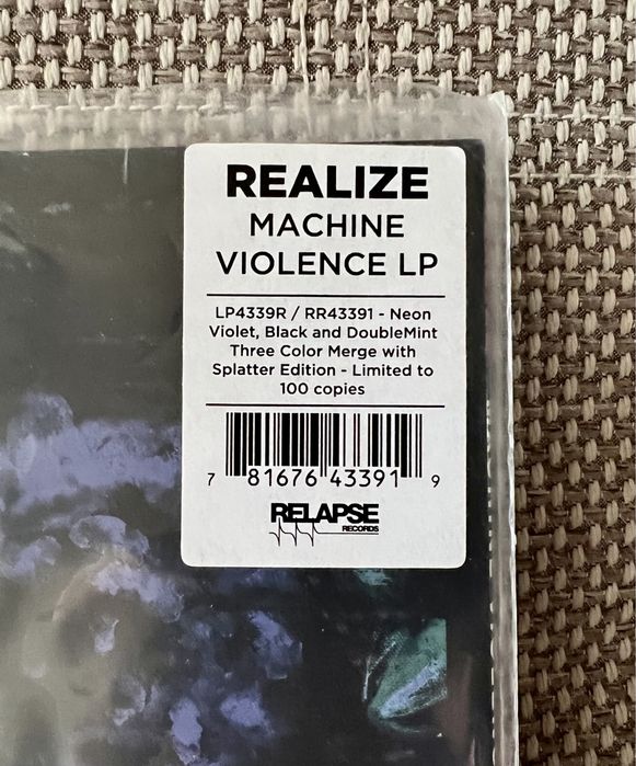 Виниловая пластинка гр. “REALIZE”