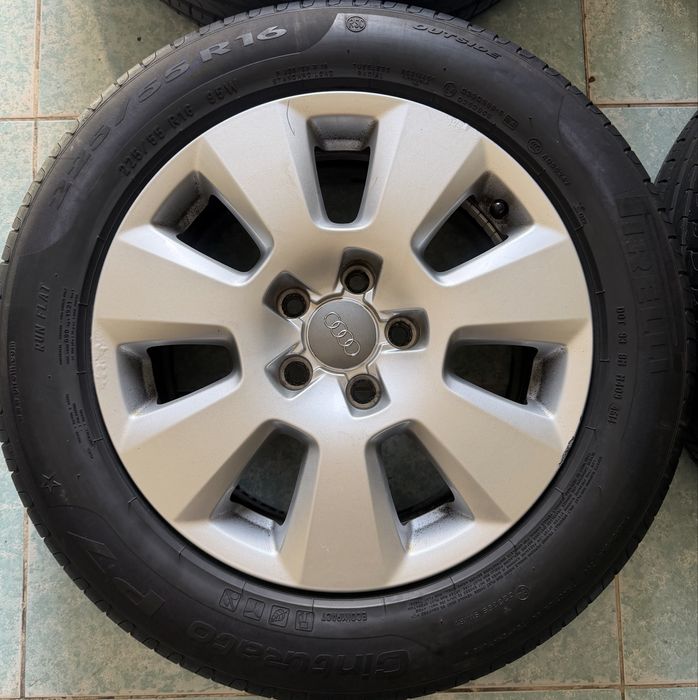 Roti/ jante aliaj R16 originale Audi A6 C6 225/55/16 Pirelli vara