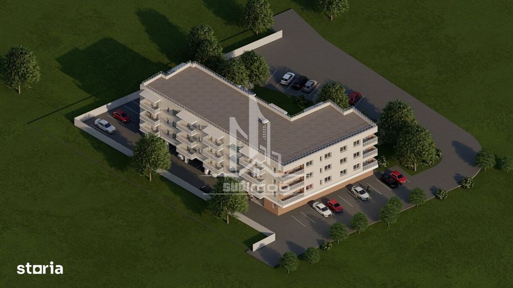 Apartament 2 camere tip studio cu gradina 52 mp Leordeni.