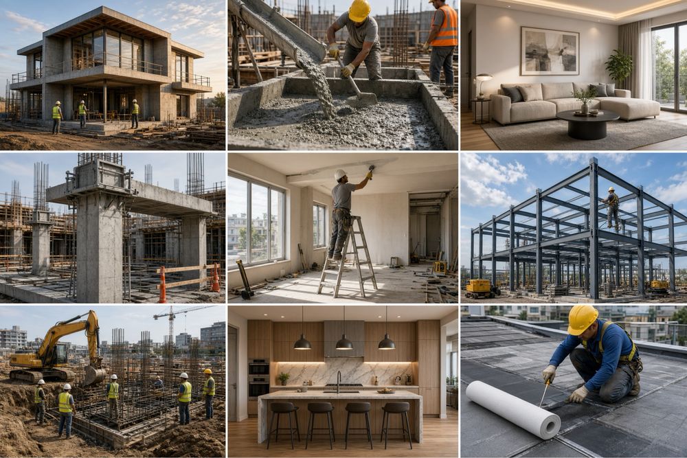 Construcții noi, Renovări și reabilitări, Finisaje interioare