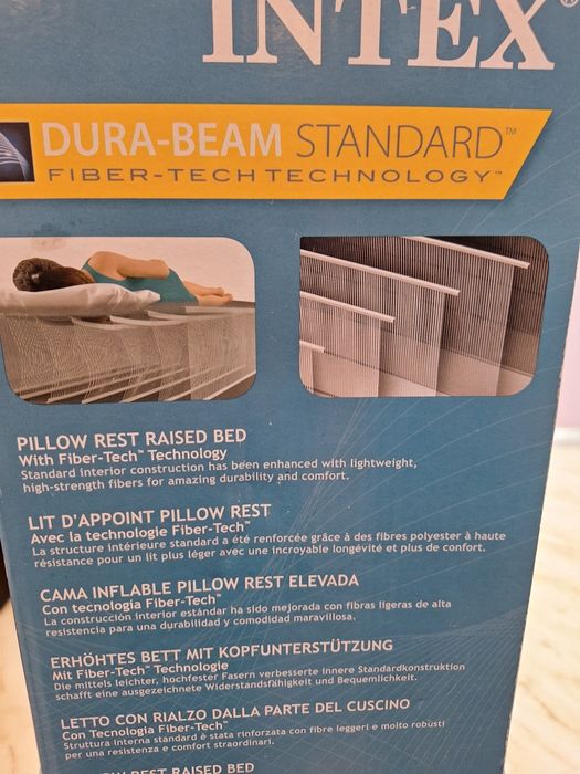 Надуваем матрак Intex