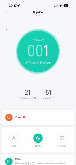 Purificator de aer Xiaomi Mi Air Purifier Pro, Wi-Fi, 500 m³/h, 35-60m
