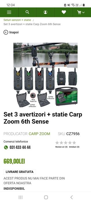 Set complet crap: carp zpom, spro, ryobi, carp expert