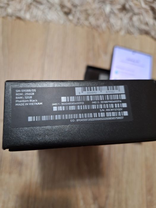 Samsung S22 Ultra 5G, 12/256 GB, Phantom Black, ca NOU