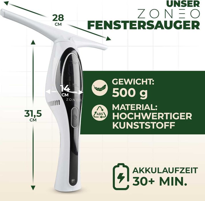 Уред за почистване на прозорци ZONEO Window Vacuum