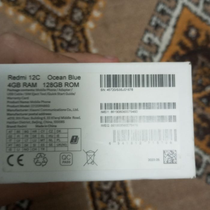 Redmi 12C RAM 128 ROM 4 gb