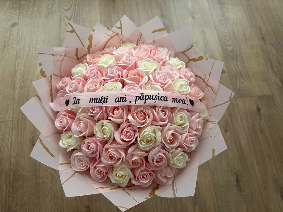 Buchete trandafiri săpun