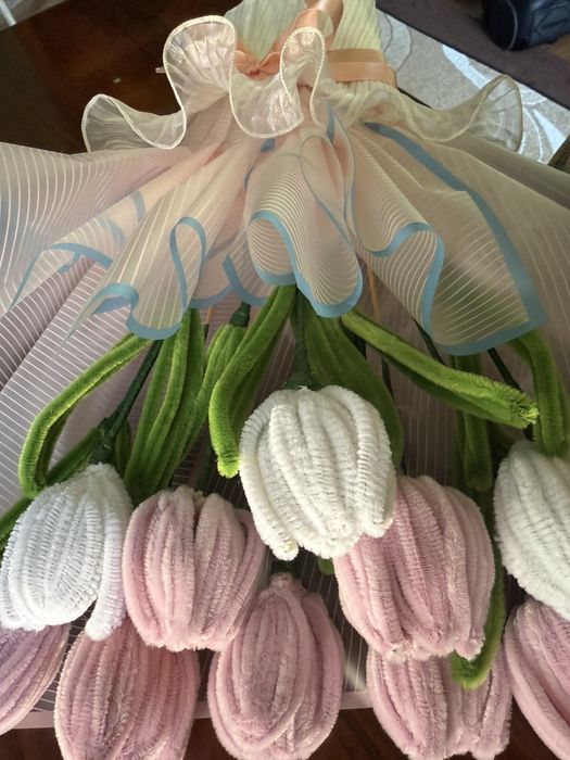 Букет из синельной проволки