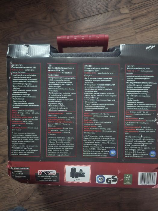 Parkside 20w 73 piece set