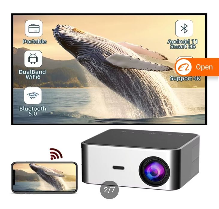 Smart wifi Proektor A10 проектор android 11 Full HD