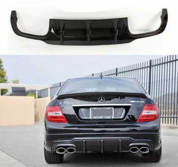 Дифузьор/Добавка за задна броня за Мерцедес / Mercedes w204 ФЕЙСЛИФТ