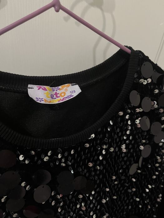 Детска рокля с пайети