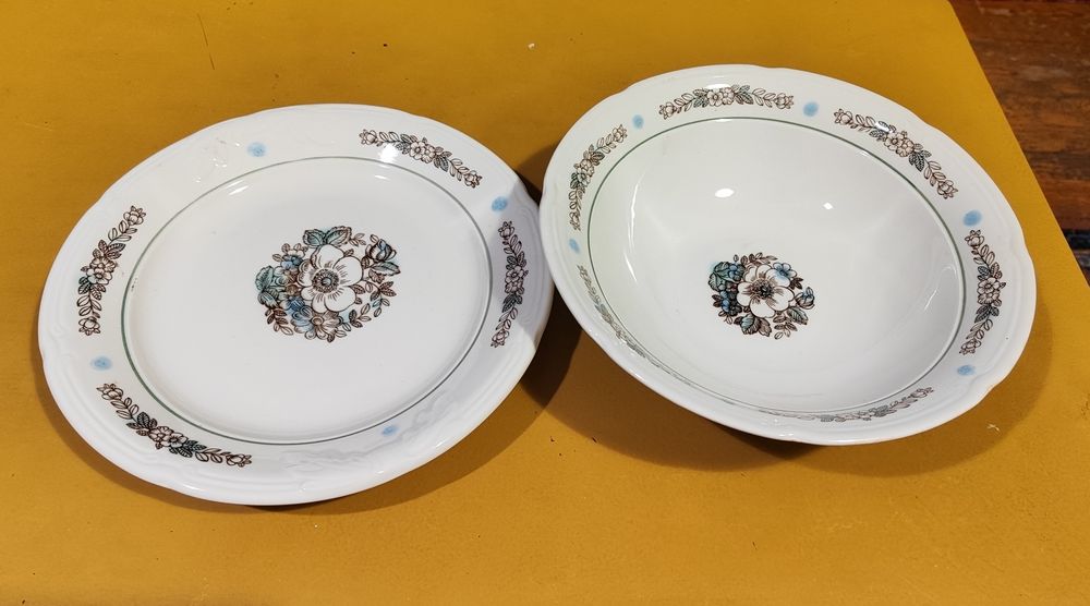 Тарелка и салатник